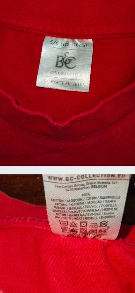 Tričko červené deti, bhs,110
