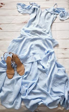 Krásne lahulinké šaty, s