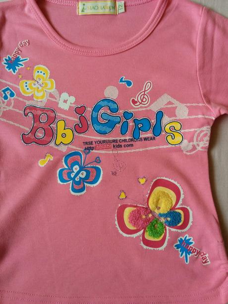 Dievčenské tričko s motýlikmi, 122