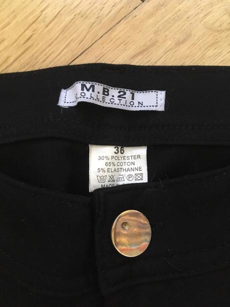 Nohavice s kozenou aplikaciou, s