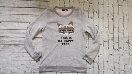 Flísová mikina grumply cat, m