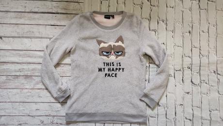 Flísová mikina grumply cat, m