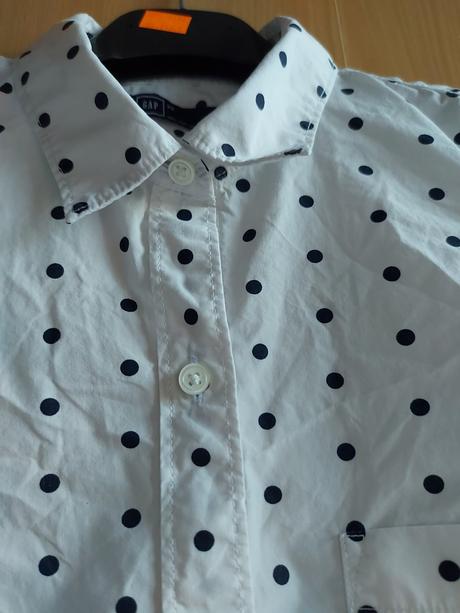 Biela bodkovaná košeľa, gap,xs