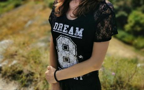 Čipkované tričko dream, s