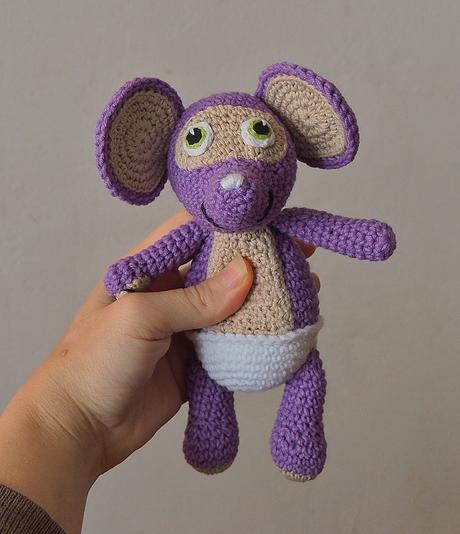 Háčkovaný fantus - veľký 25 cm a malý 18 cm, 