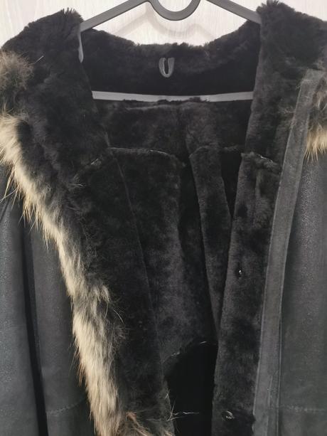 Kožuch s pravou kožušinou, s