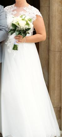 Svadobné šaty veľkosť 40, l