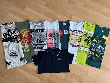 Chlapčenské tričká 9ks takko-146/152, takko,146