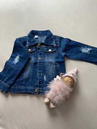 Rifľová bundička s dierami, 110