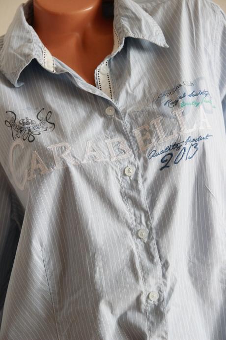 Bledo modrá bavlnená košeľa, xxxl, xxxl