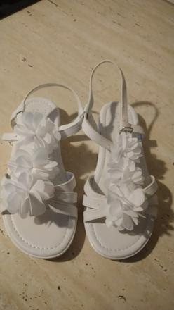 Biele dievčenské sandále 33/34 nové, primark,33