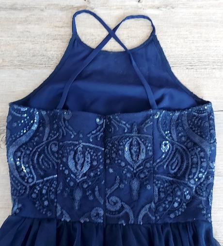 Spoločenské šaty s flitrami salsa, 34