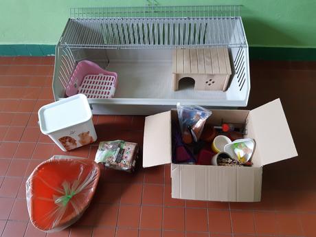 Klietka,peletky,vybava/8ks/-zakrs.kralik,morca..., 