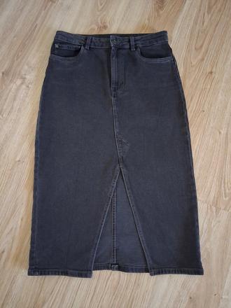 Tmavošedá riflová sukňa, esmara,38