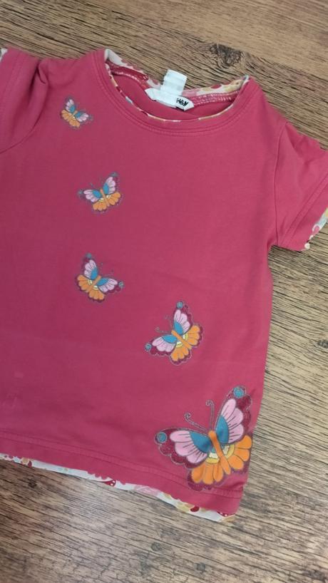 Tričko hm motýliky, h&m,110