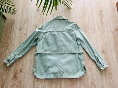 Perfektná mentolová džínsová bunda značky zara, zara,xs