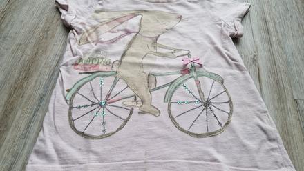 Tricko next zajac na bicykli, next,98