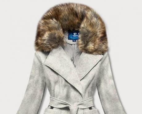 Čierny kožušinový golier, 