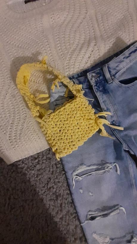 Crochet háčkovana shoulder bag kabelka, 