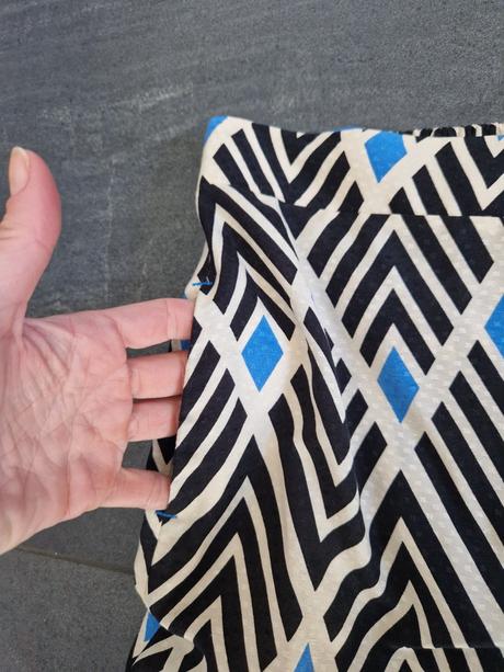 Ľahké vzorované nohavice, mango,m