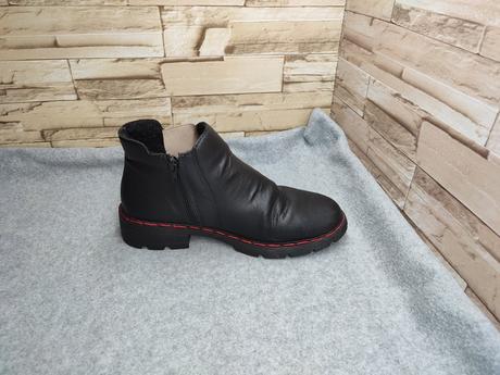 Rieker 40 - dámske čierne zateplené topánky 2, rieker,40