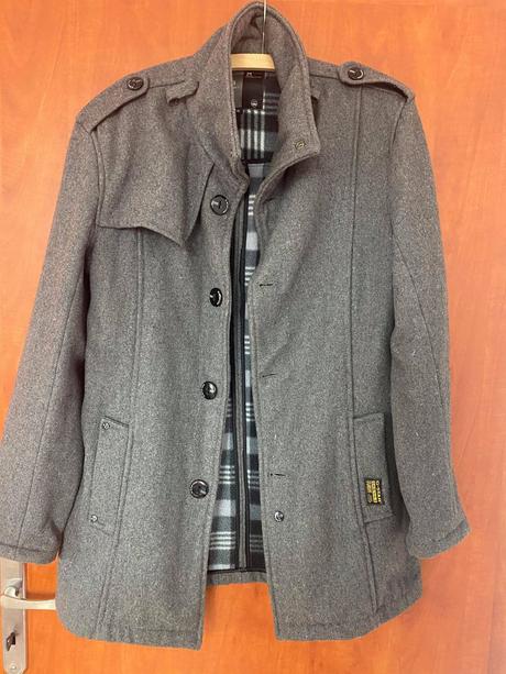Pánsky sivý kabát g-star, g-star raw,xl