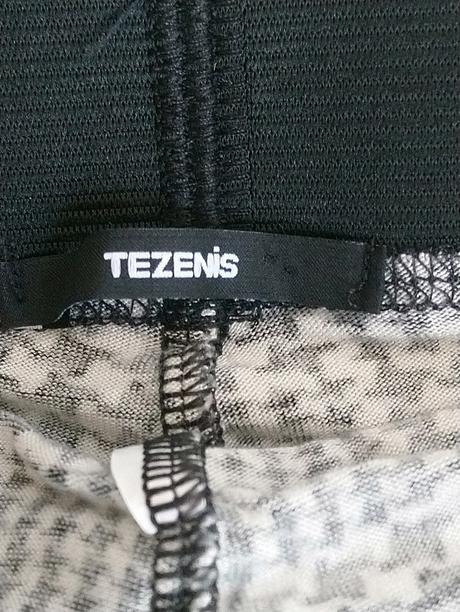 Legíny s čierno bielym kockatým vzorom, tezenis, tezenis,s