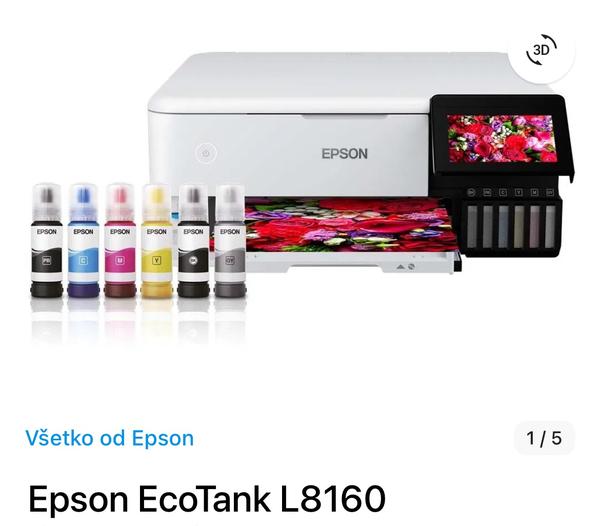 Recenzie a skúsenosti s tlačiarňou Epson Ecotank L8160