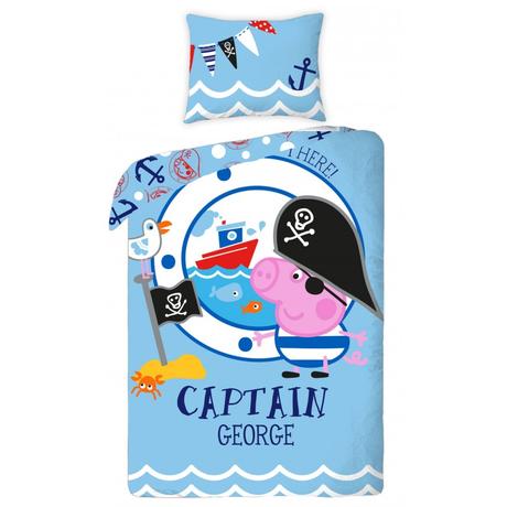 Detské obliečky 140x200 peppa pig george-skladom, šírka (cm): 140,dĺžka (cm): 200