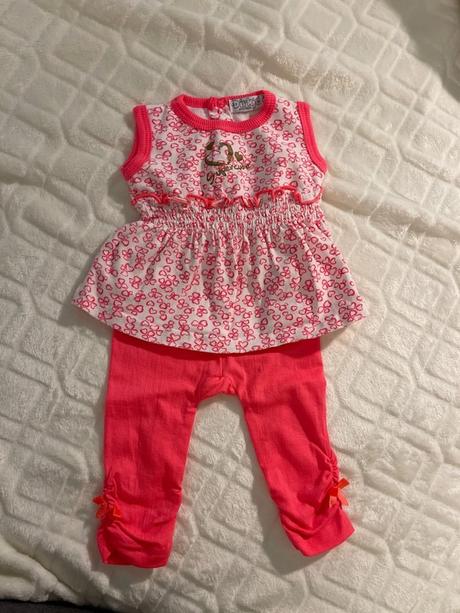 Súprava legíny a tielko šatočky, dirkje,62