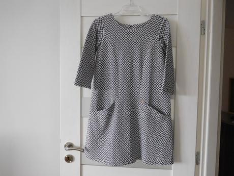 Šaty úpletové jemné kocky, s/m, s