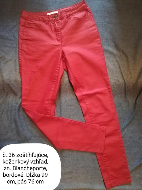 Zoštíhľujúce nohavice 36, 36