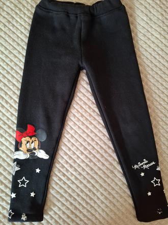Minnie mouse hrubé zateplené legínky, 122