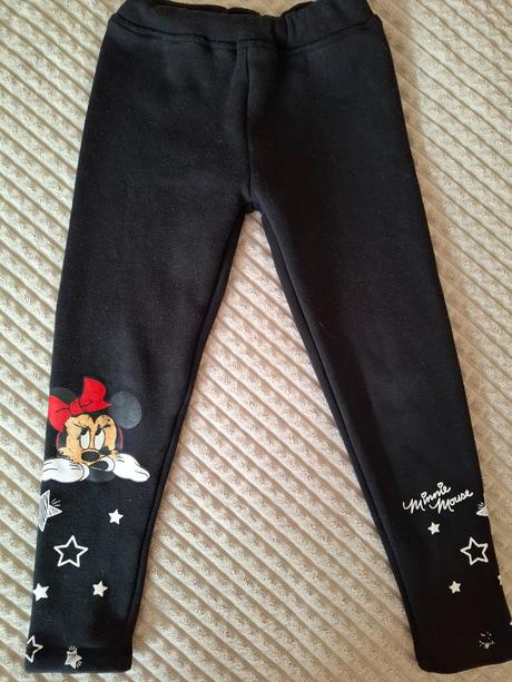 Minnie mouse hrubé zateplené legínky, 122
