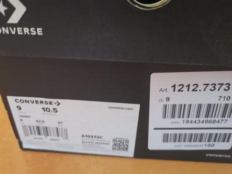 1x obuté converse tenisky č. 42,5, converse,42