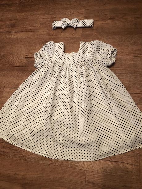 Bodkované šaty  + čelenka, coolclub,92