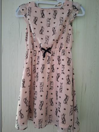 Zajacikove šaty, h&m,140