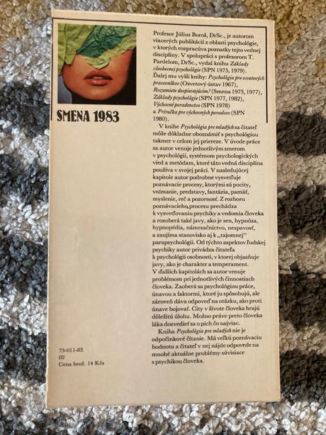 Psychológia pre mladých-prvé vyd.1983, 