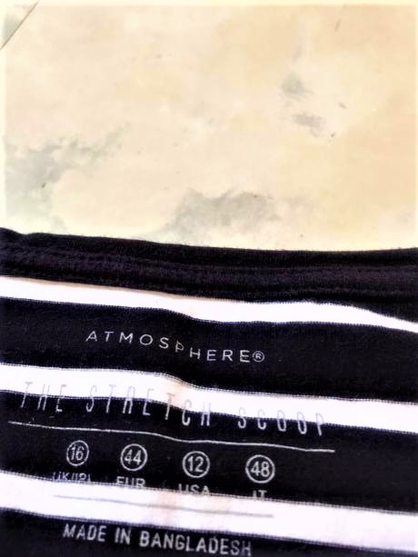 Bavlnené prúžkované triko, atmosphere,44