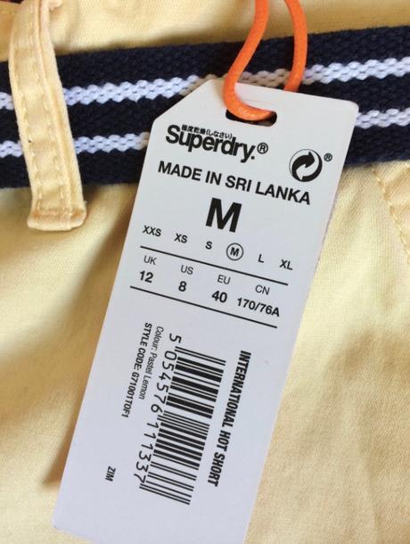 Superdry žlté kraťasy vel.40/m, superdry,40 / m