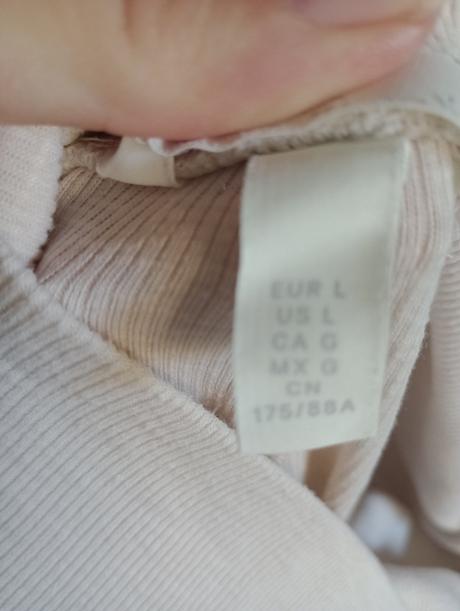 Kulotky - nohavice tehotenské béžové hm veľkosť l, h&m,l