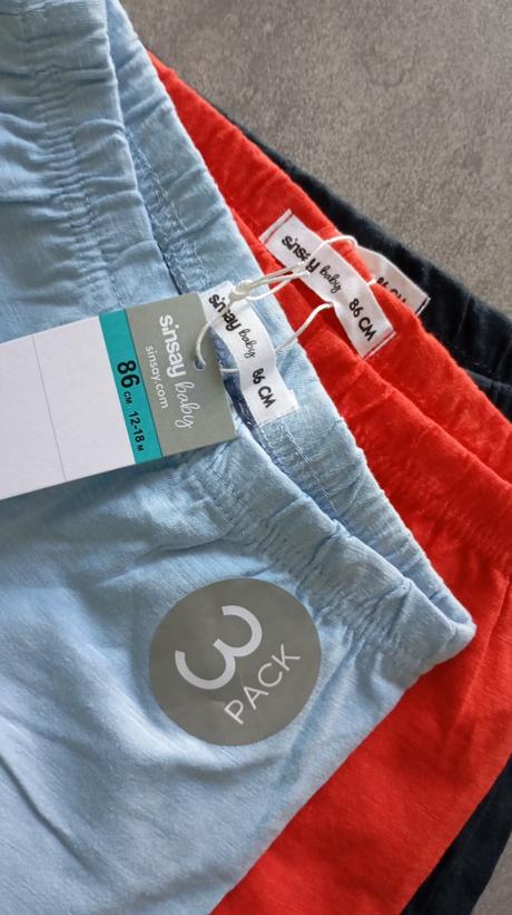 Kratasy šortky 3 ks, sinsay,86