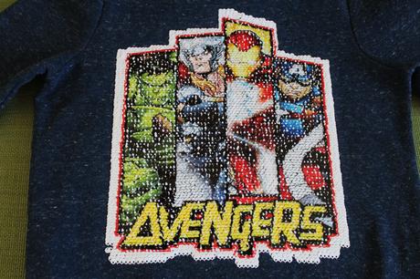 Avengers pulóver s 2 motívmi, c&a,128