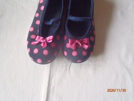 Modré bodkované balerinky, 29