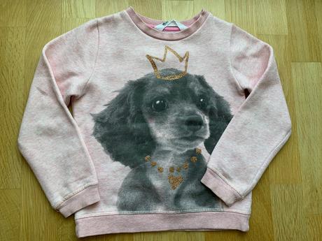 Tricko/mikinka so psikom 4-6.rokov, h&m,110