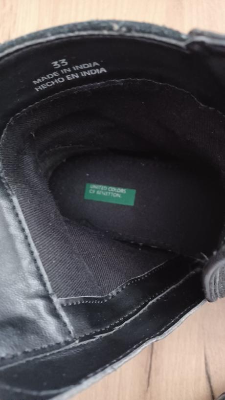 Kožené topánky, benetton,33