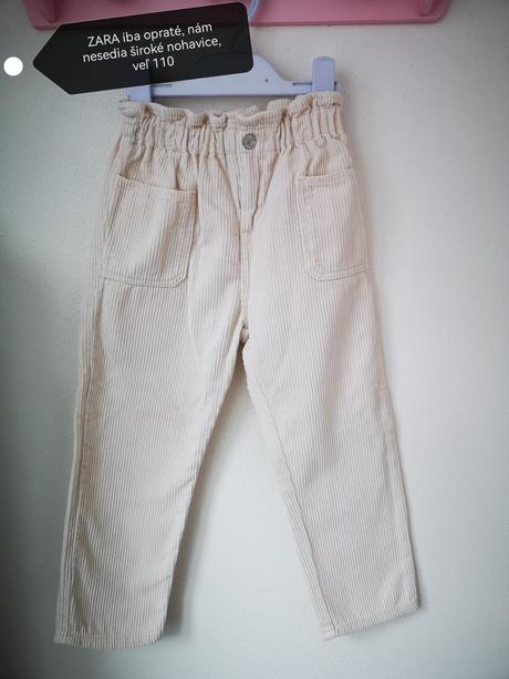 Štýlové nohavice, zara,110