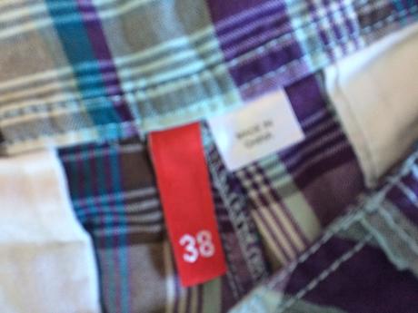 H&m kárované kraťasy vel.38, h&m,m