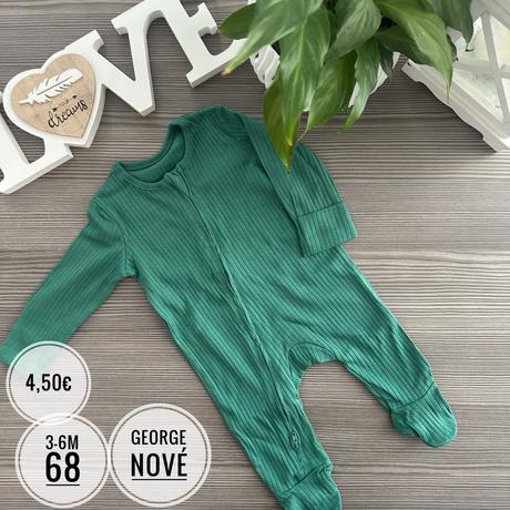 Nové overalové pyžamká rebrované, george,62 / 68