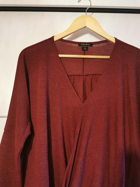 Dámsky bordový top, amisu,m